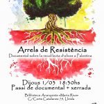 2018-03-01-Docu-ArrelsDeResistencia-BiblioMariaRius